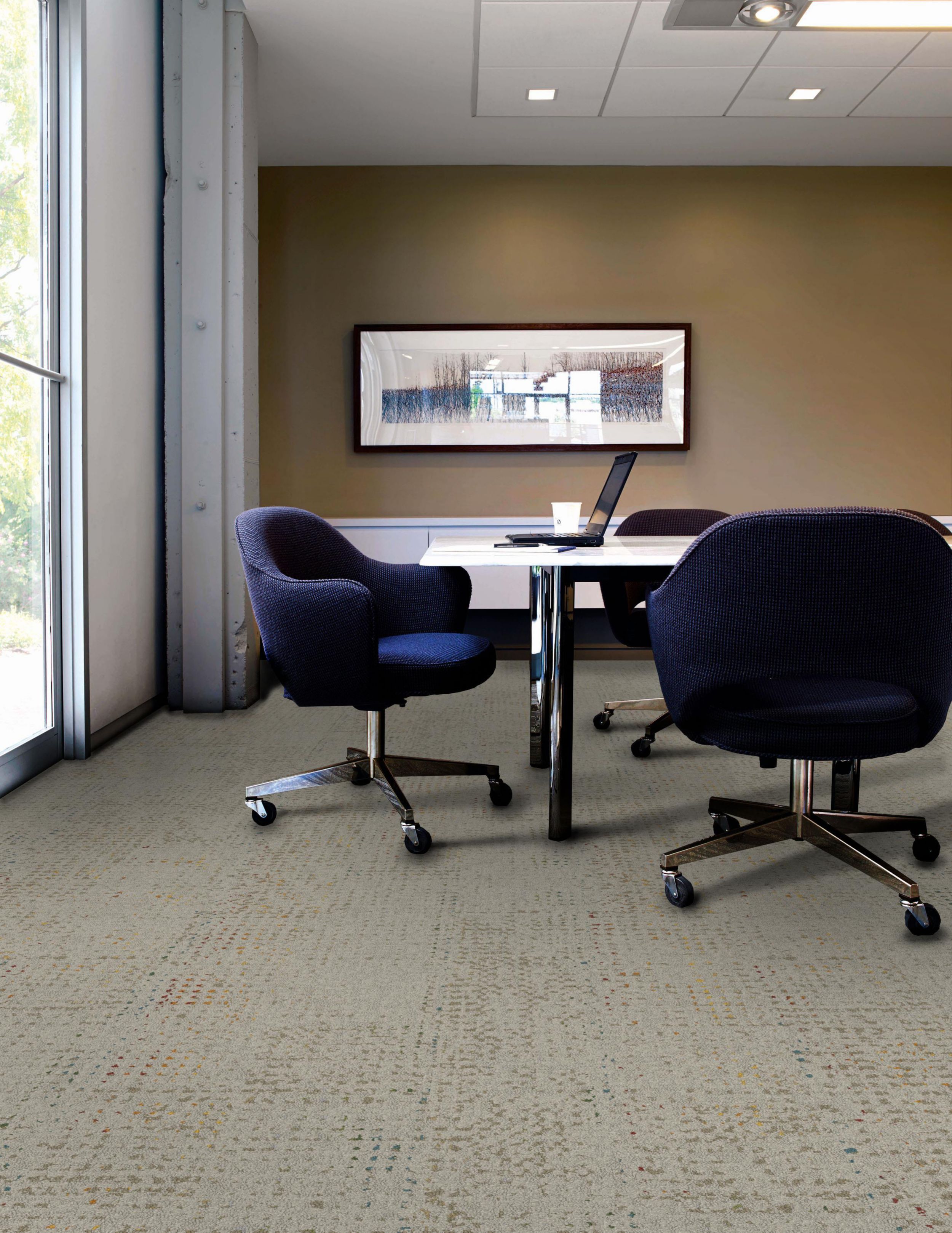 Interface Speckled plank carpet tile in private office imagen número 3